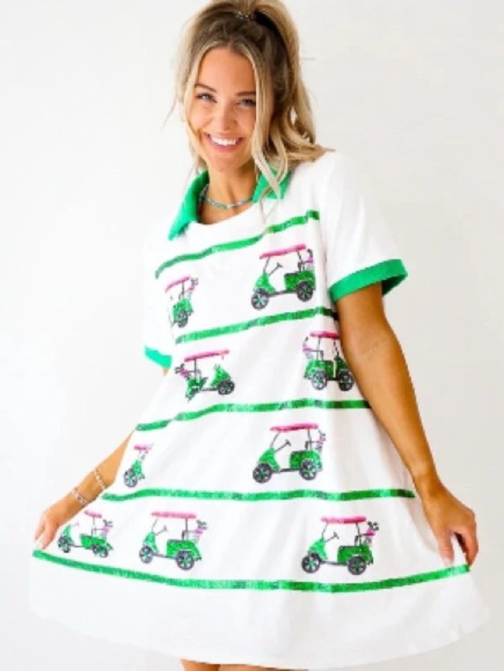 Sequin Golf Cart Dress